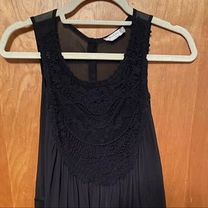 Adorable Altar’d State Black Crochet Tank